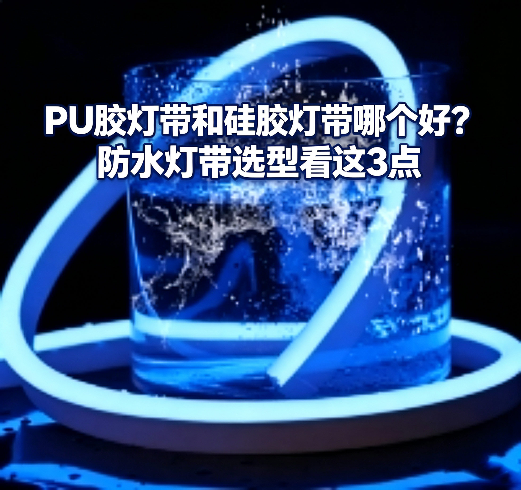PU胶灯带和硅胶灯带哪个好？防水灯带选型看这3点