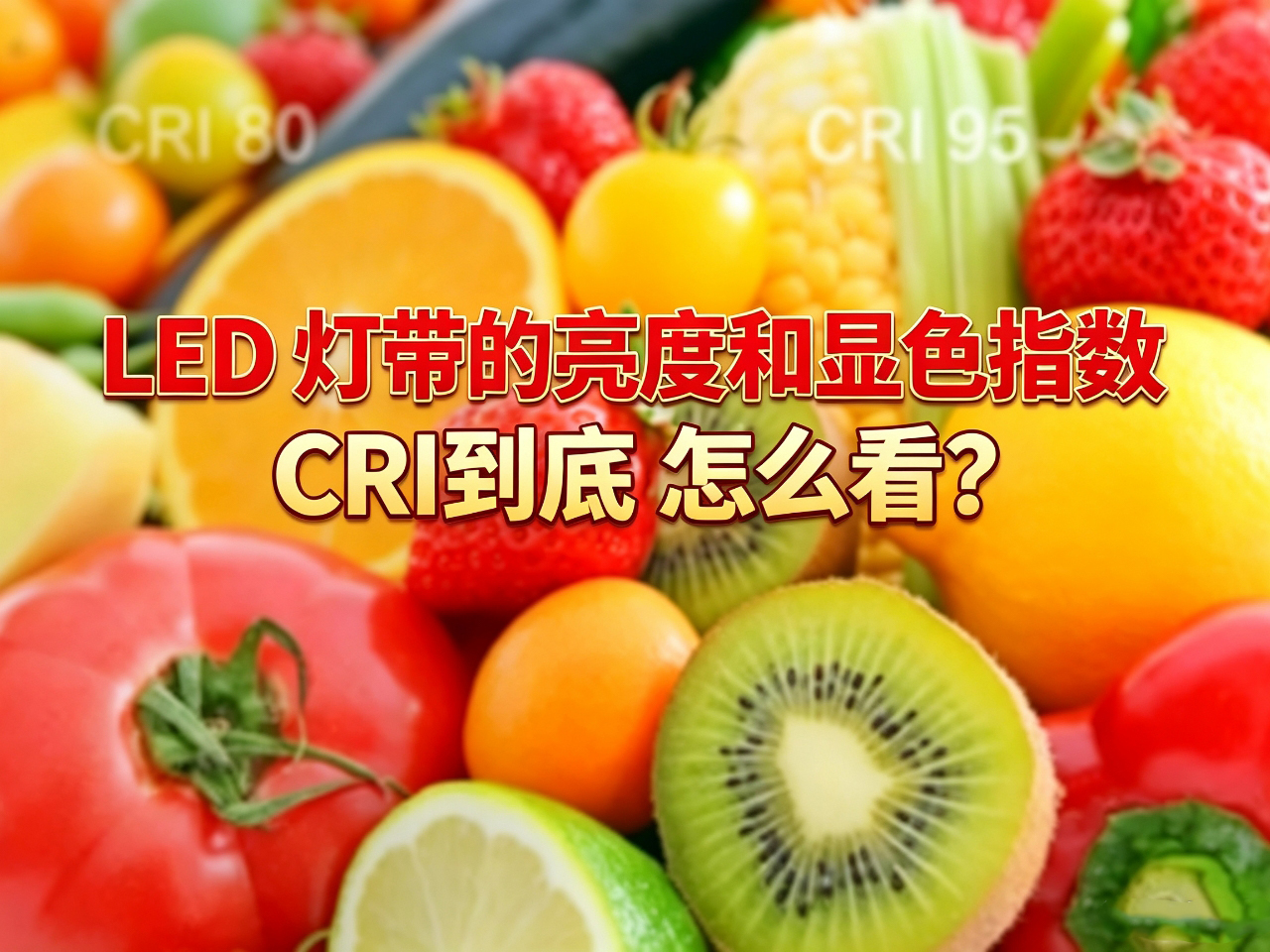 LED 灯带流明与显色指数 CRI 怎么看？选购 LED 灯带必懂参数