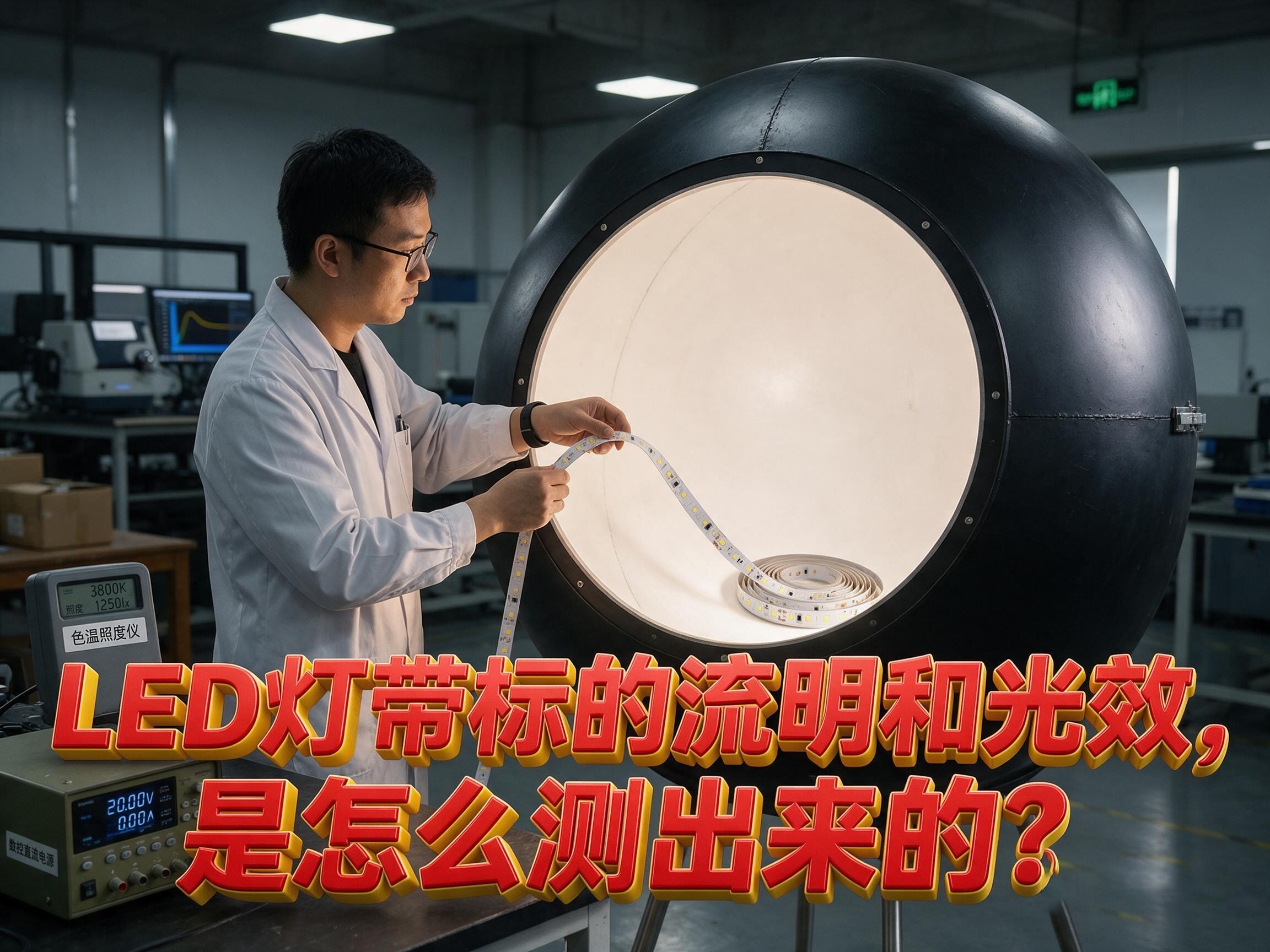 LED灯带标的流明和光效，是怎么测出来的？