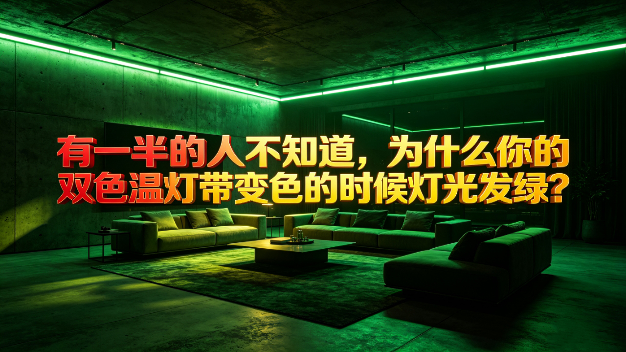 为什么双色温灯带在调色的时候显指和色差会变得不好？LED灯带选购避坑指南
