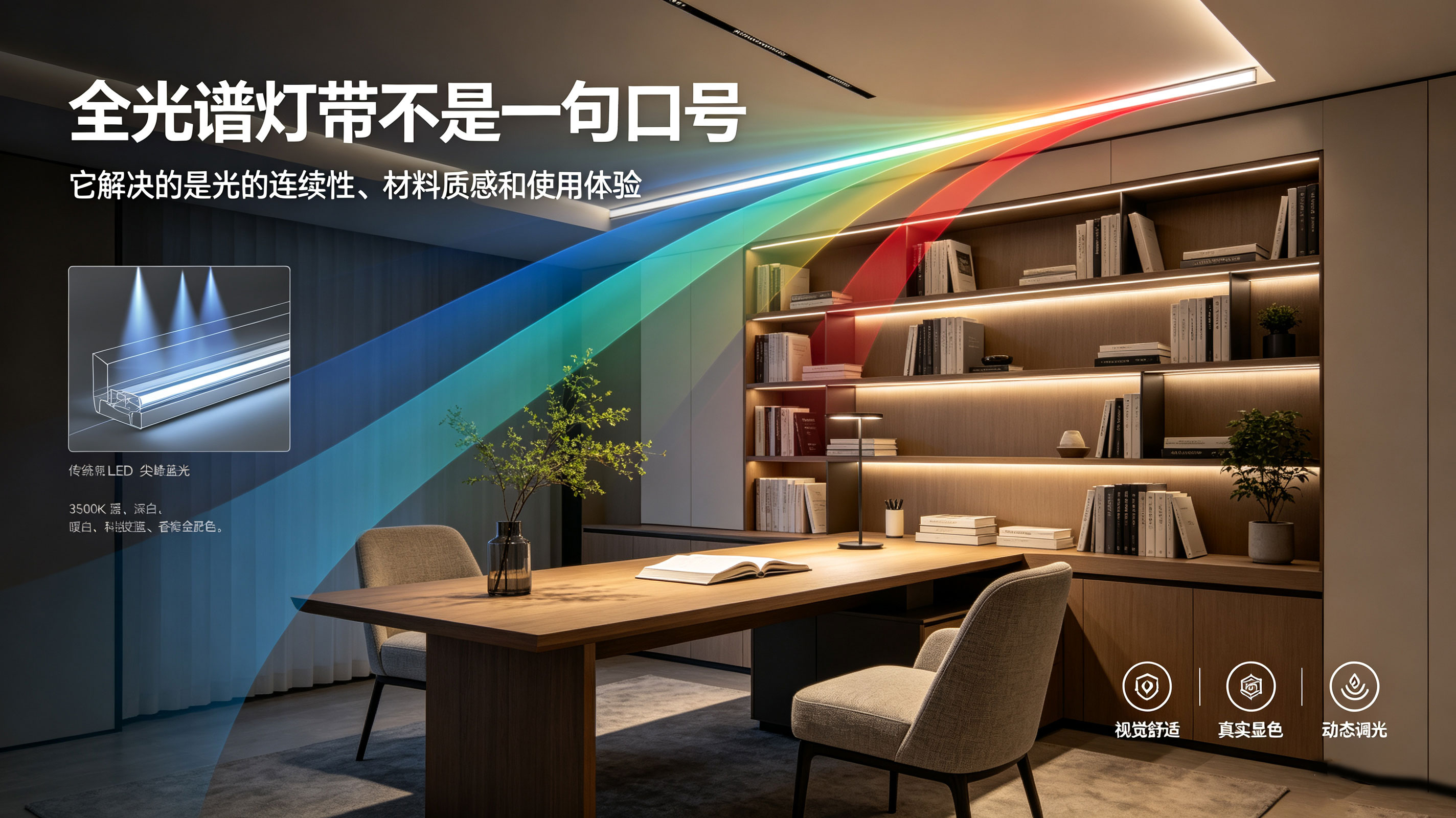 市面上的全光谱灯带和全光谱照明是智商稅吗？他真的有用吗？
