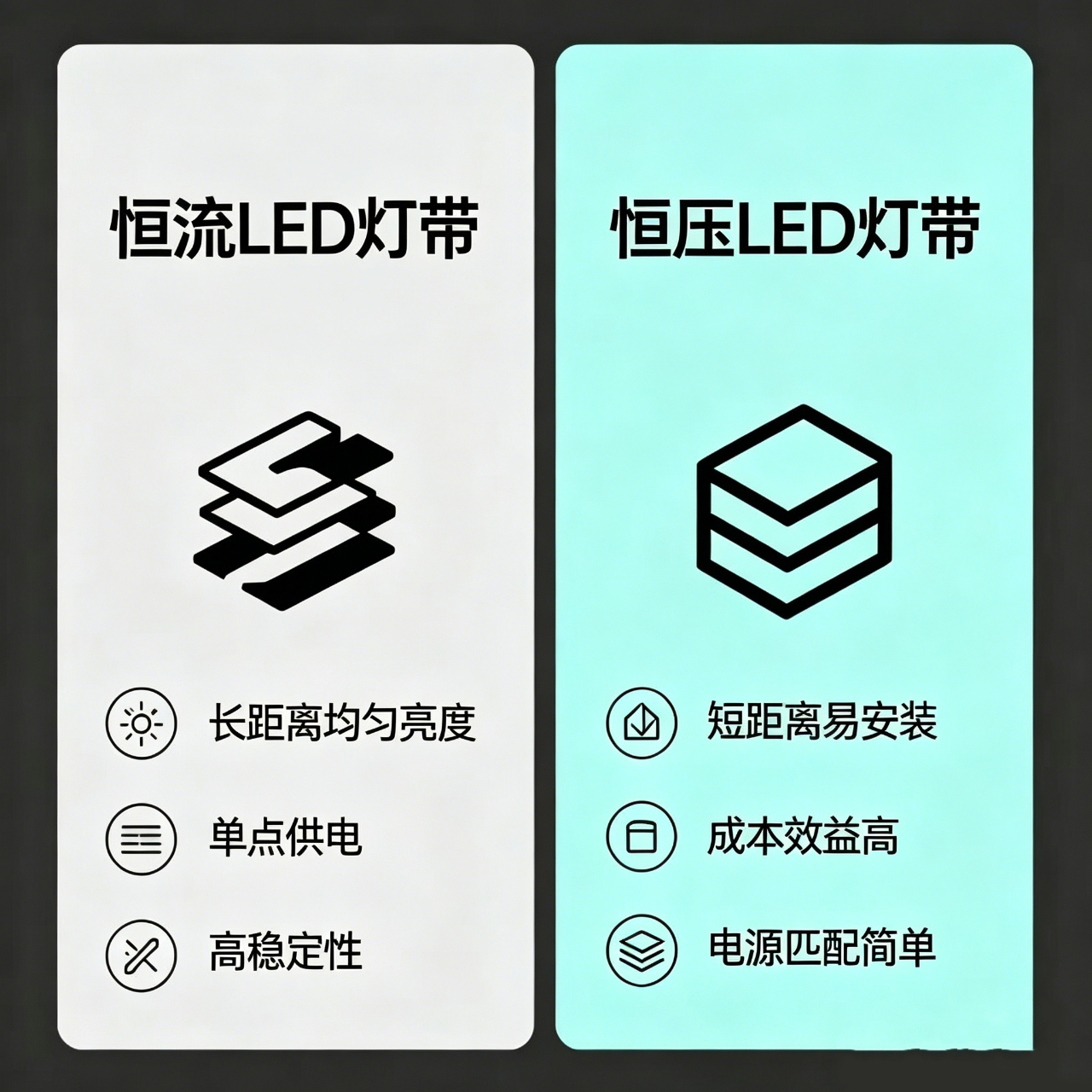 恒流LED灯带与恒压LED灯带：如何节省40%的安装人工成本