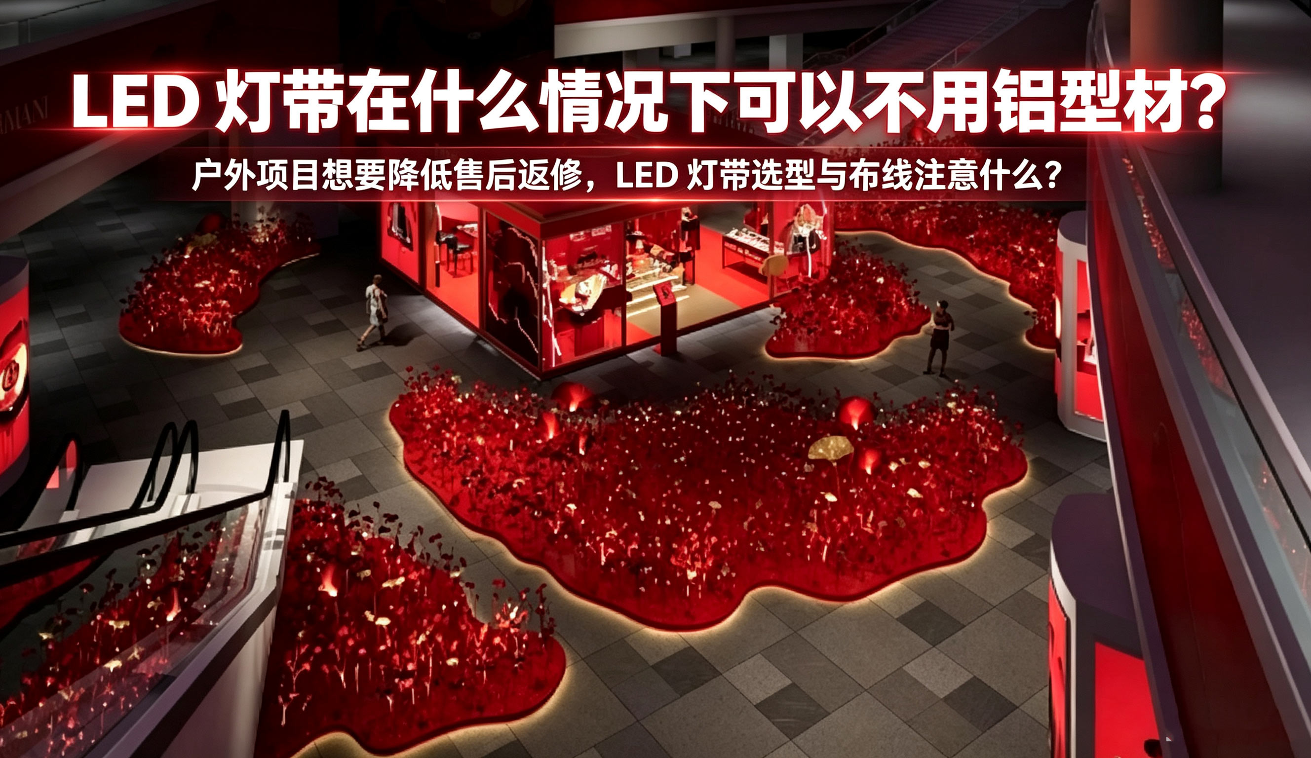 户外项目想要降低售后返修，LED 灯带选型与布线注意什么？