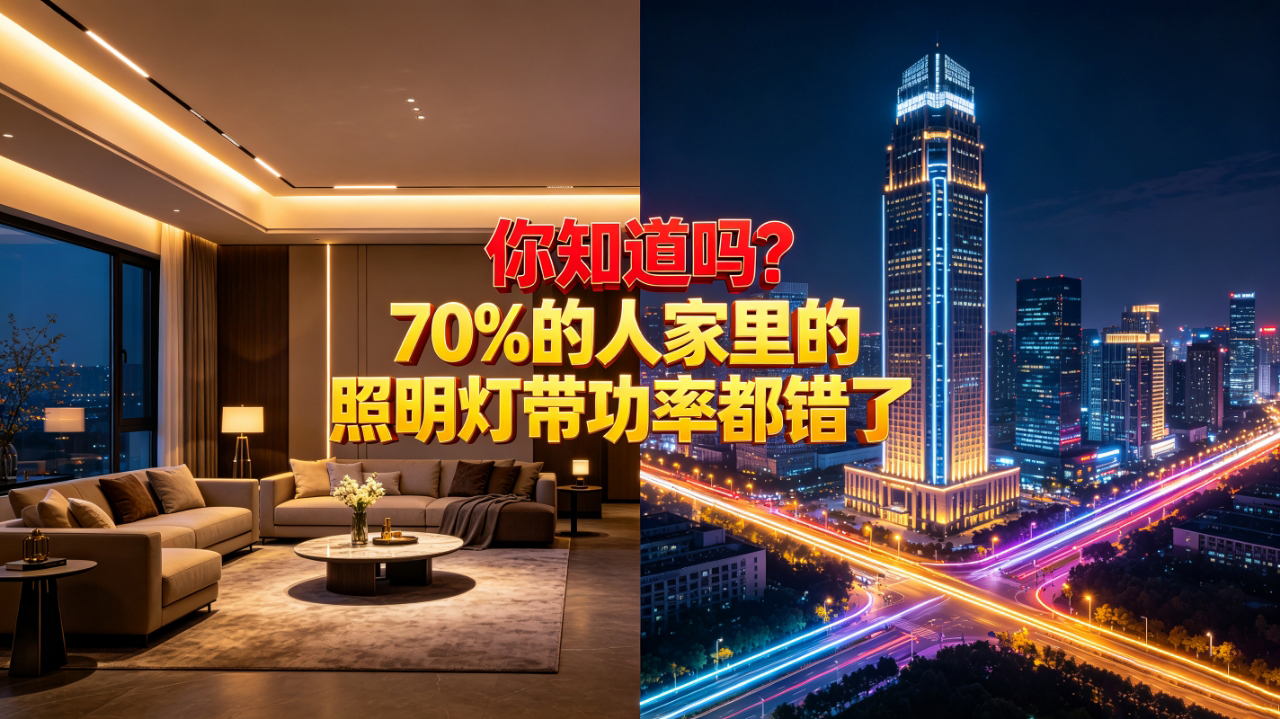 家里用的LED灯带功率多少合适？为什么户外亮化工程用的灯带功率都很高？LED灯带功率指南