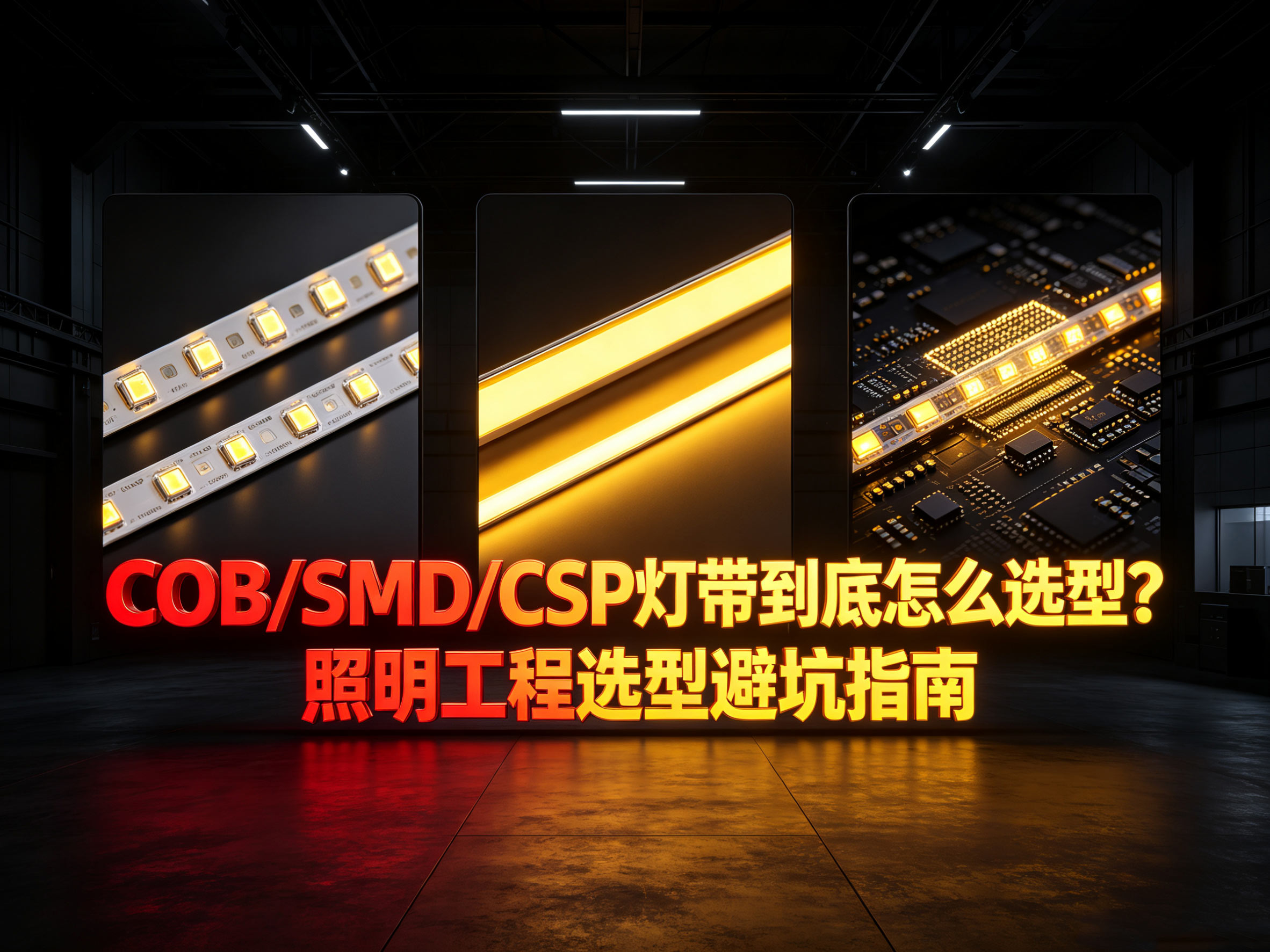 LED灯带选型指南：CSP、COB、SMD线性灯带的区别及灯槽适配方案