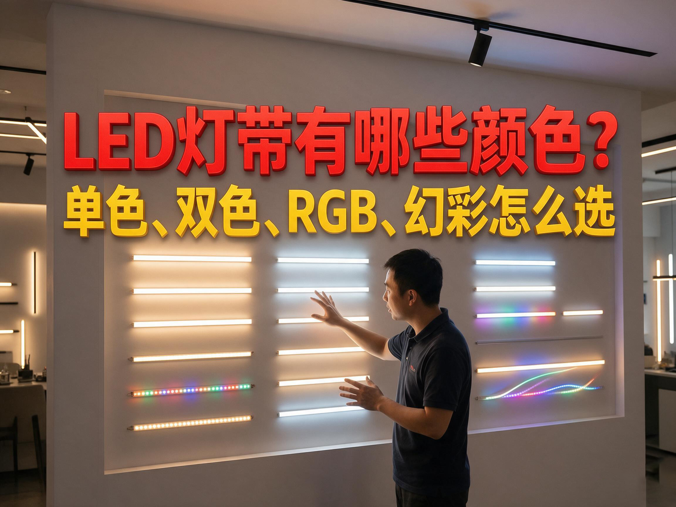 LED灯带有哪些颜色？单色、双色、RGB、幻彩怎么选