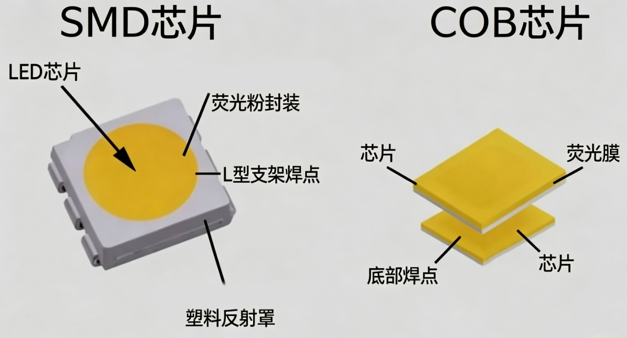 COB 条形灯带对比 SMD 条形灯带有哪些优势？线性灯带选型参考