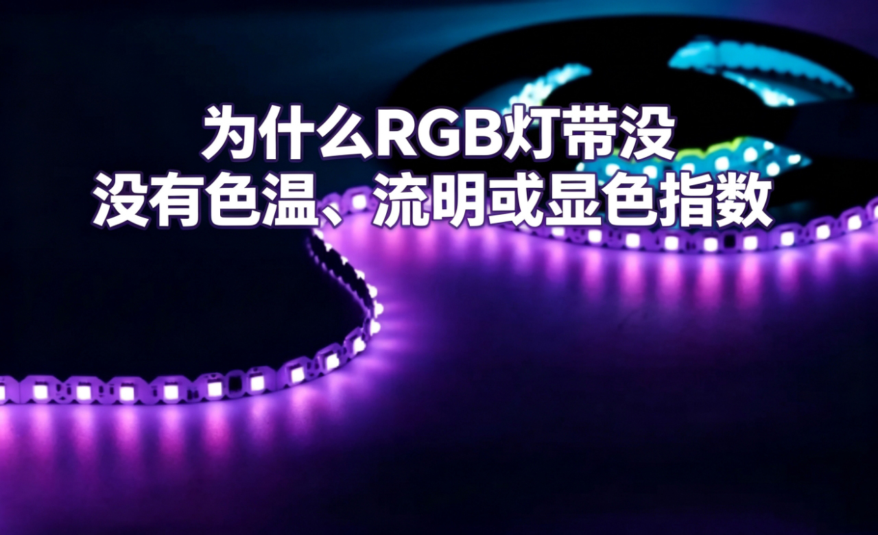 RGB灯带为什么没有色温、流明和CRI？LED灯带选购必看