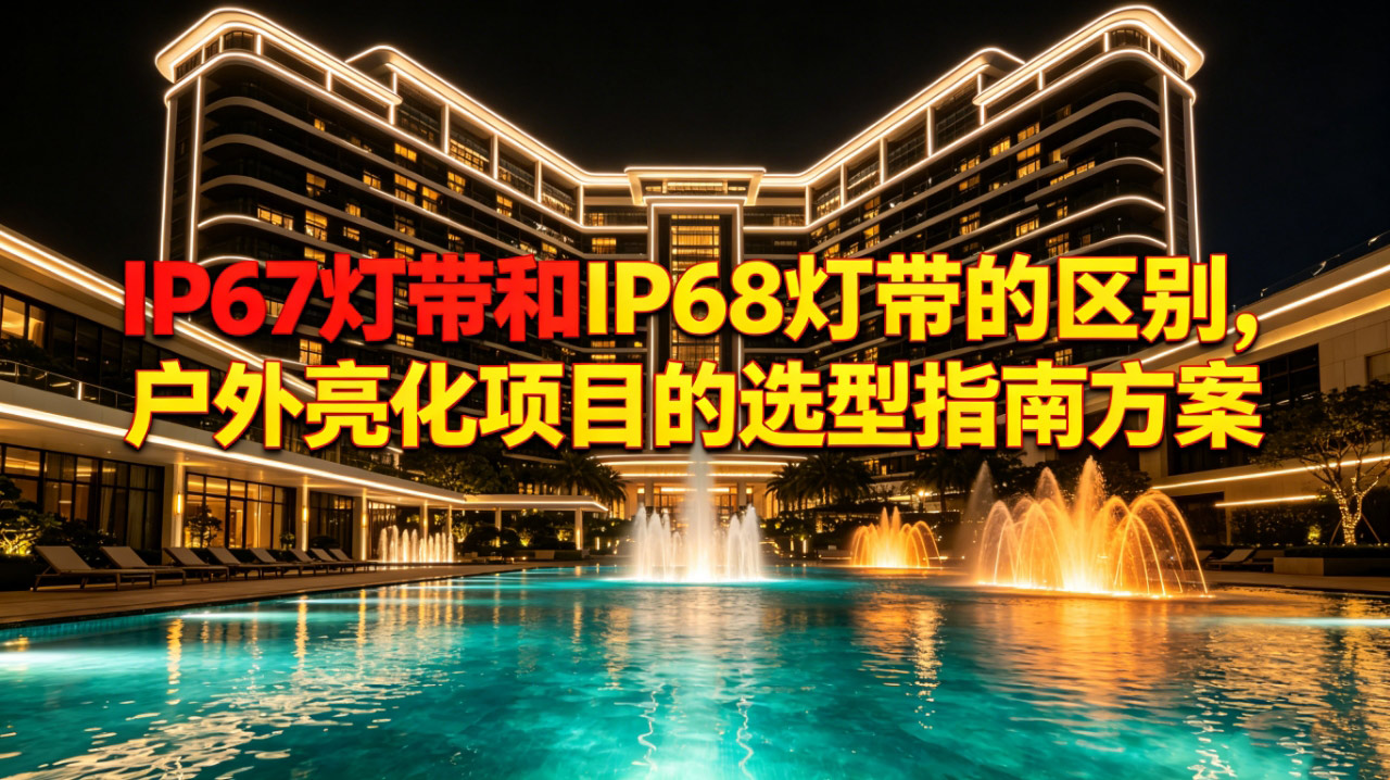 IP67灯带和IP68灯带的区别，户外亮化项目的选型指南方案