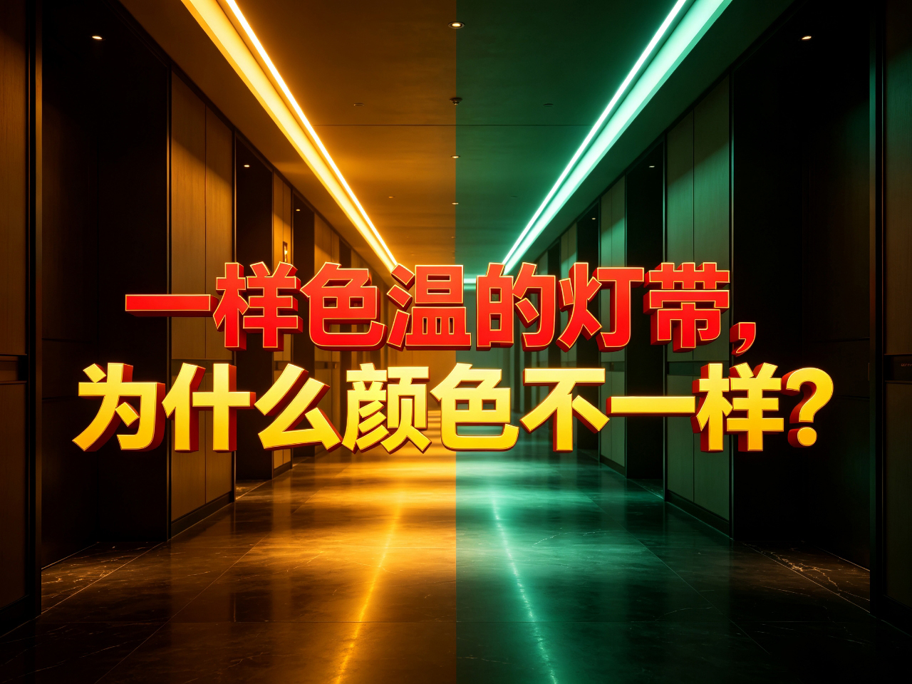 同样色温的LED灯带，为什么颜色却不一样？