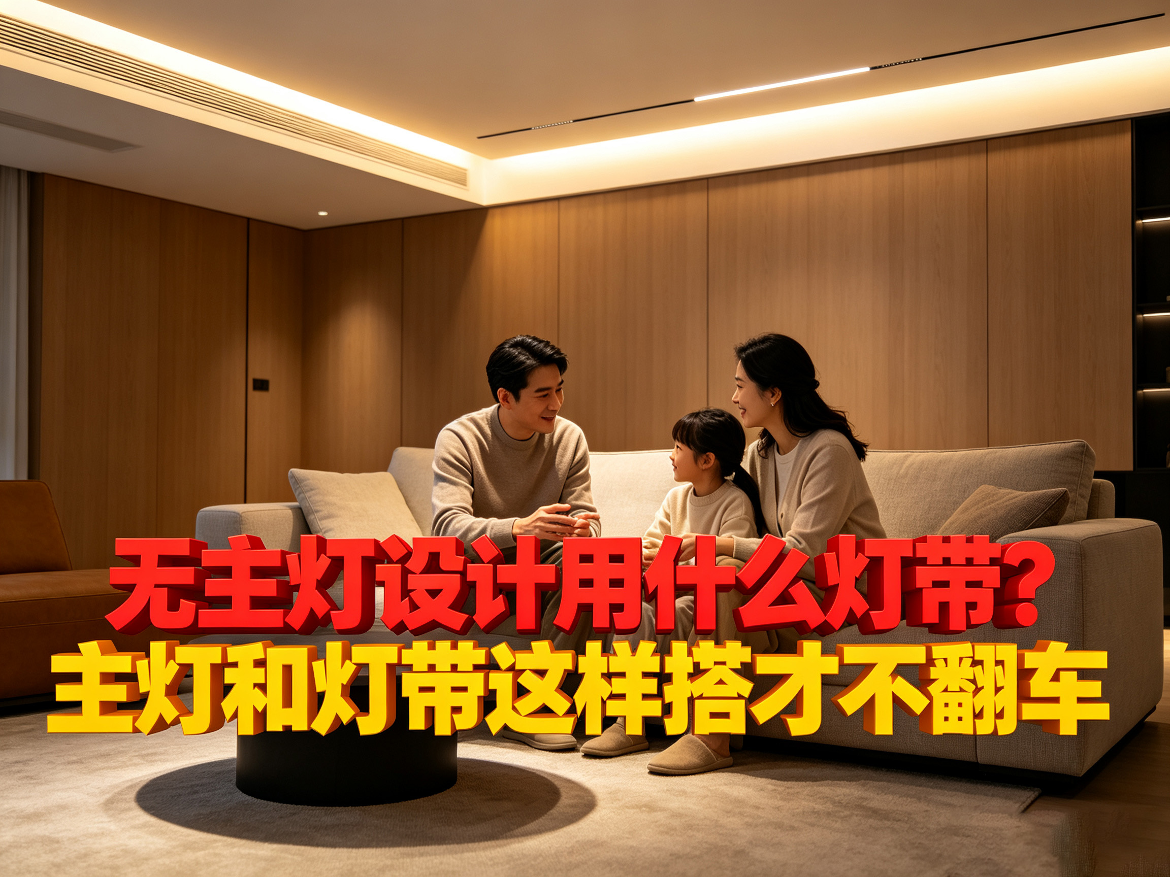 无主灯设计用什么灯带？主灯和灯带这样搭才不翻车