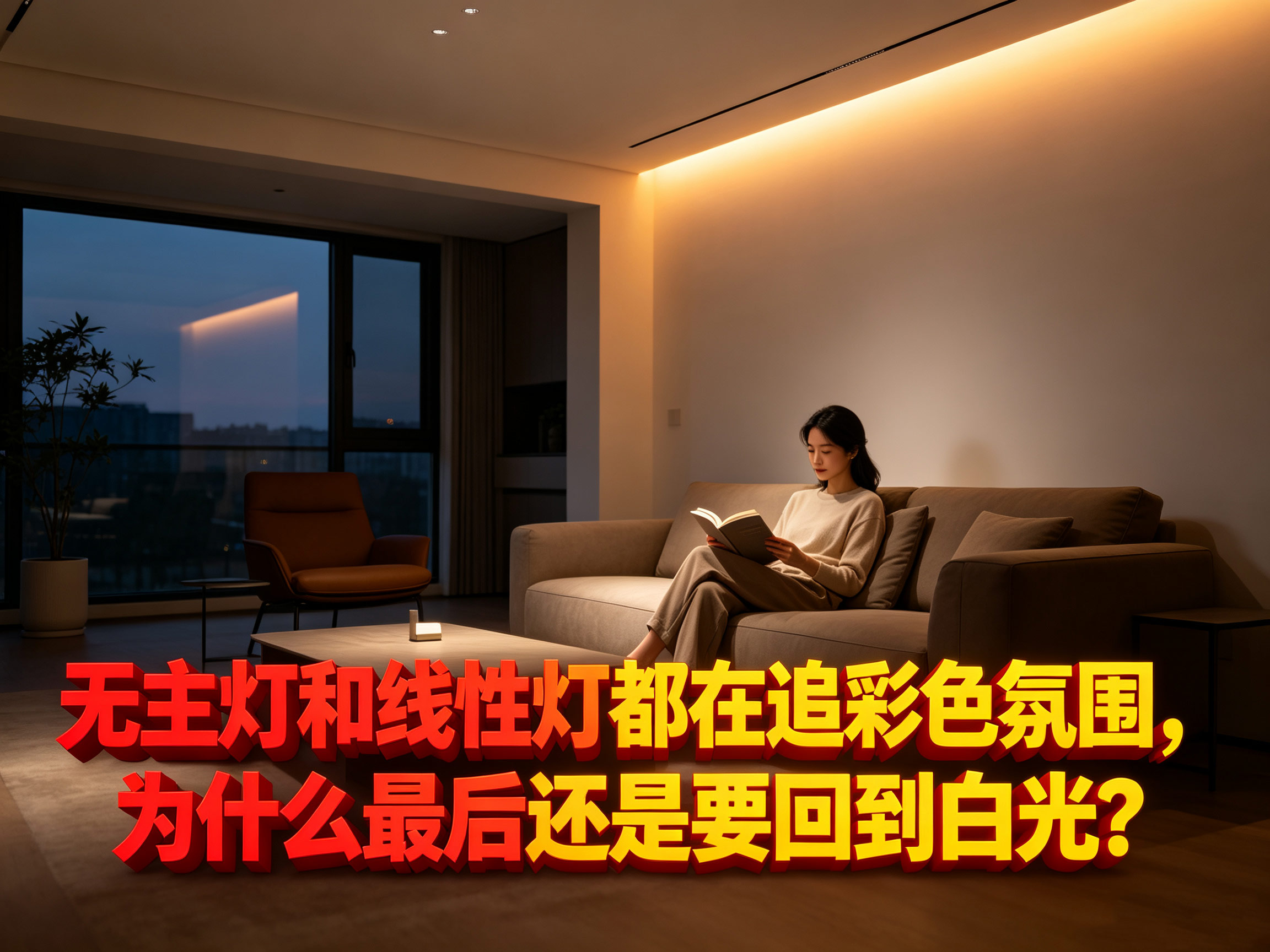 LED灯带怎么选？彩色氛围好看，但决定长期体验的还是白光