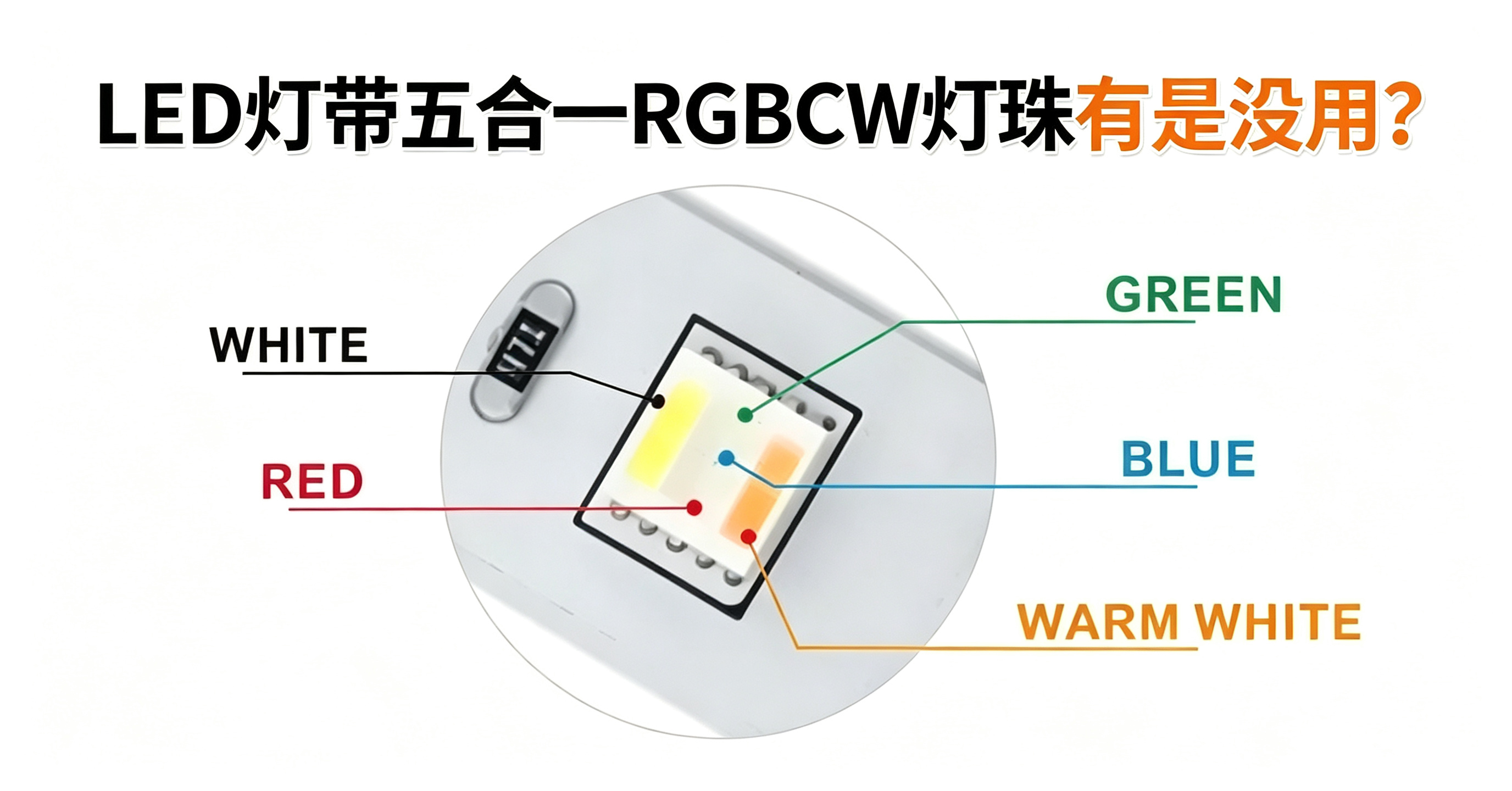 LED灯带四合一、五合一灯珠芯片是什么？4个优势读懂幻彩灯带
