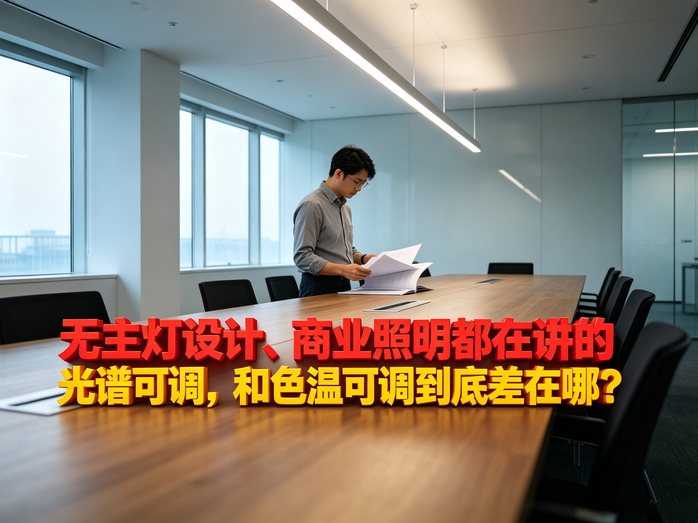 LED灯带无主灯设计、商业照明都在讲的光谱可调，和色温可调到底差在哪？
