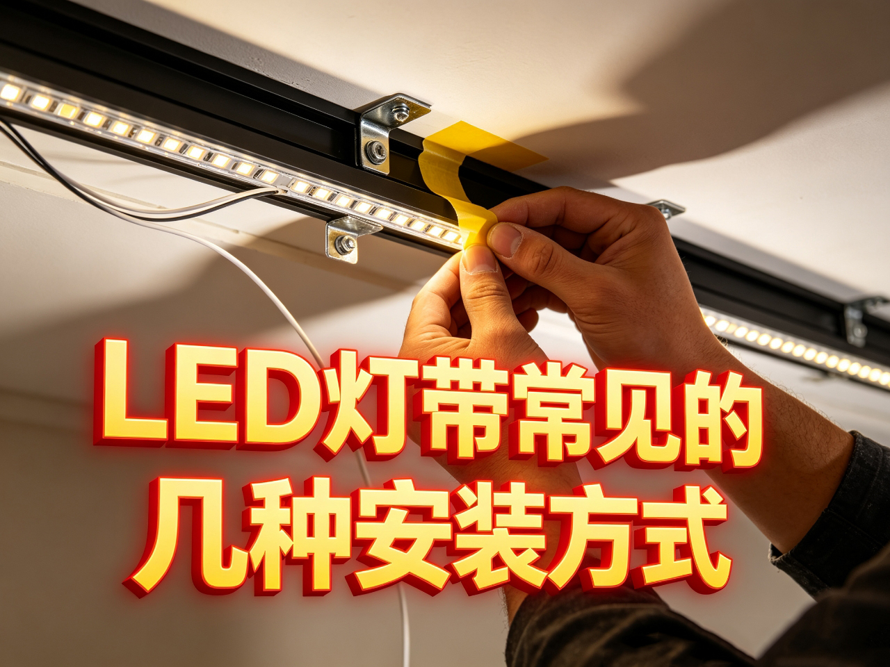 LED 灯带常见的几种安装方法，线性灯带安装科普盘点