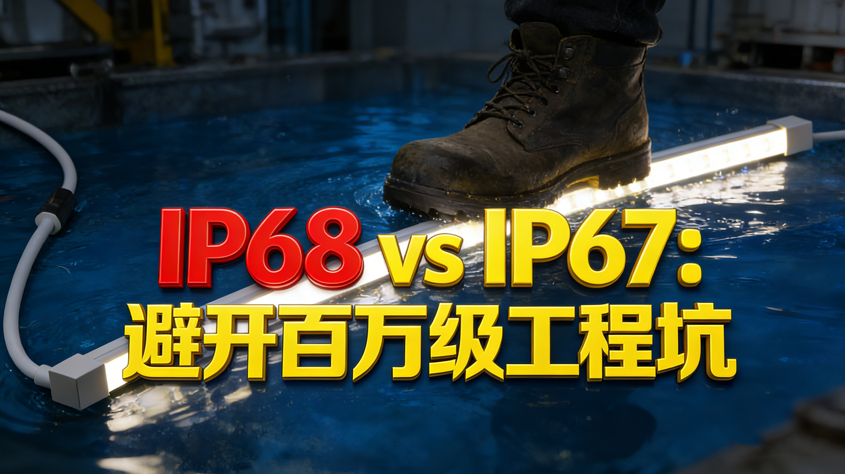 从“防泼水”到“深水防护”：深度解析 IP68 & IK10 级灯带为何成为亮化工程的新标配