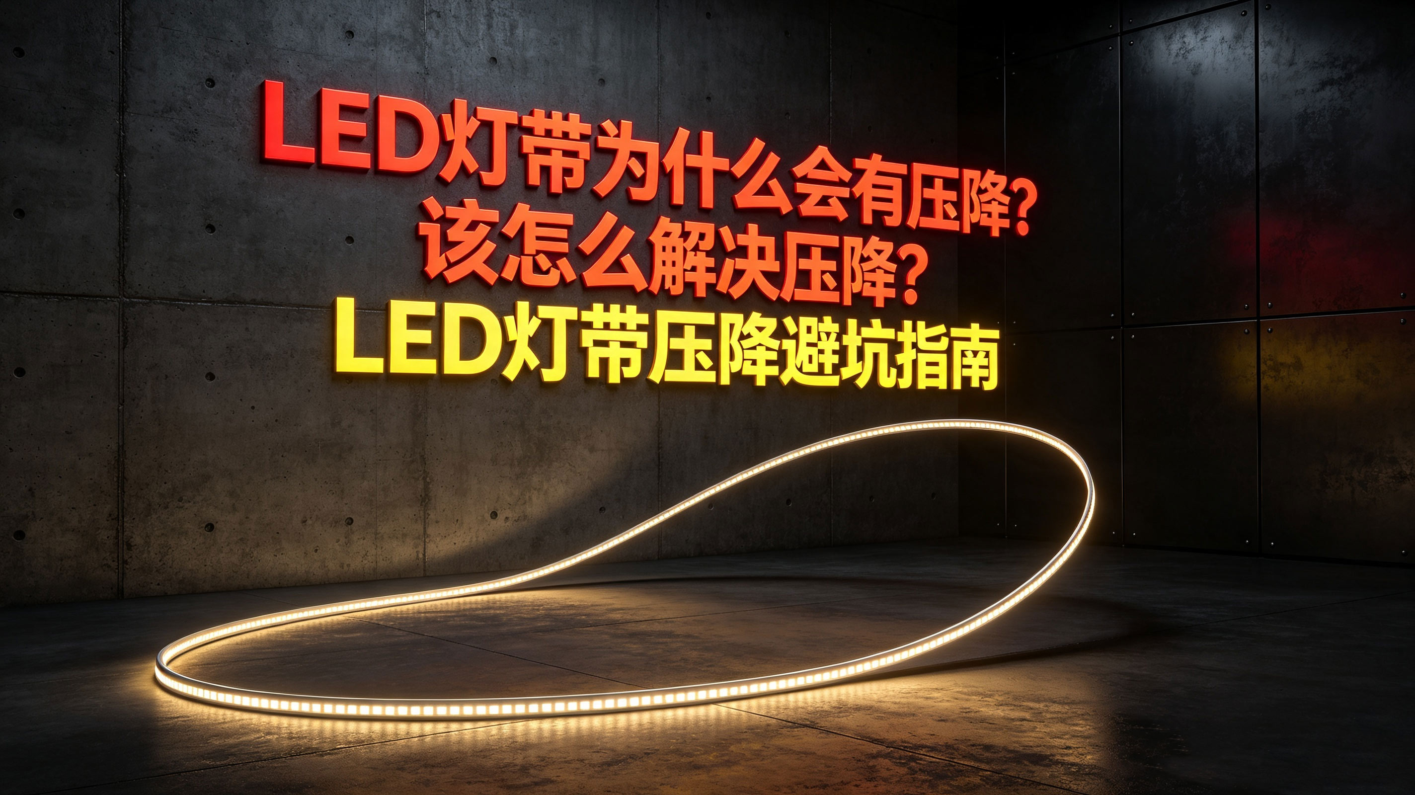 LED灯带为什么会有压降？压降该如何避免解决？压降的解决方案